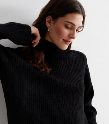 Black high neck jumpers hotsell