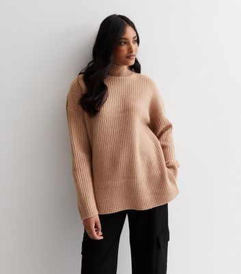 Camel 2025 ribbed jumper