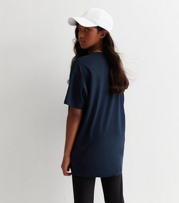 Girls Bright Blue Cotton Phoenix Arizona Logo Oversized T-Shirt New Look