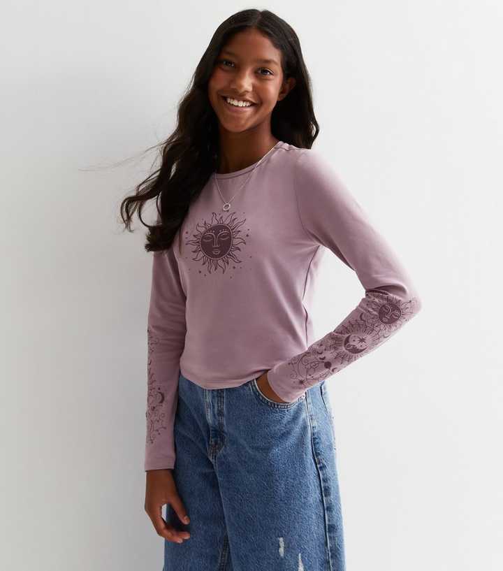 lavender long sleeve t shirt