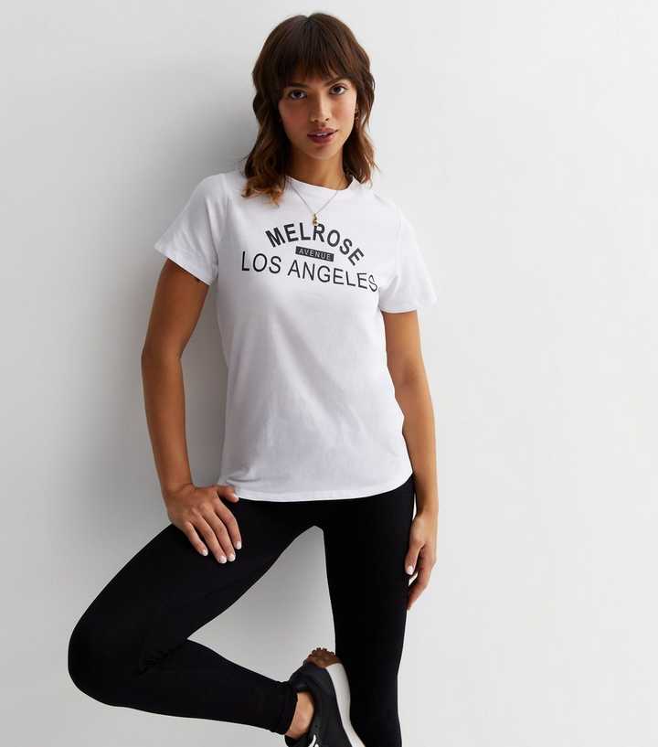 Teen White Cotton Los Angeles T-shirt