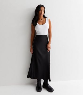 Black maxi skirt new look best sale