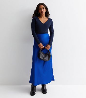 Royal blue outlet skirt plus size