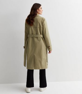 Olive trench coat on sale ladies