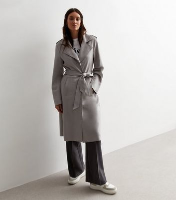 Grey duster clearance coat