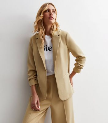 Long clearance tan blazer