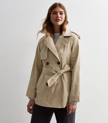 Ladies hooded mac on sale coat