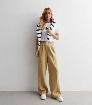 Curves Camel Belted Trousers