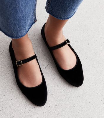 Velvet sales ballet pumps