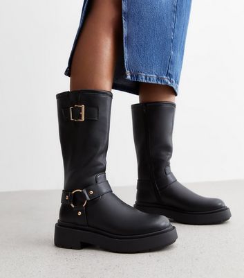 Calf length boots new 2024 look