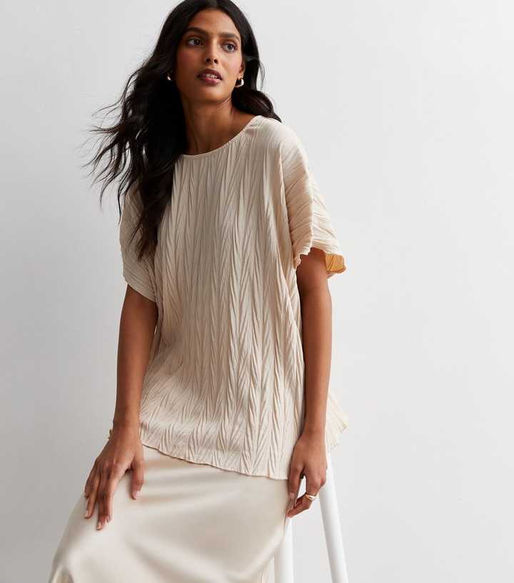Cameo Rose Stone Textured Long Top