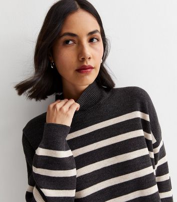 Grey deals striped jumper