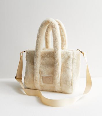 Faux fur sales handbag