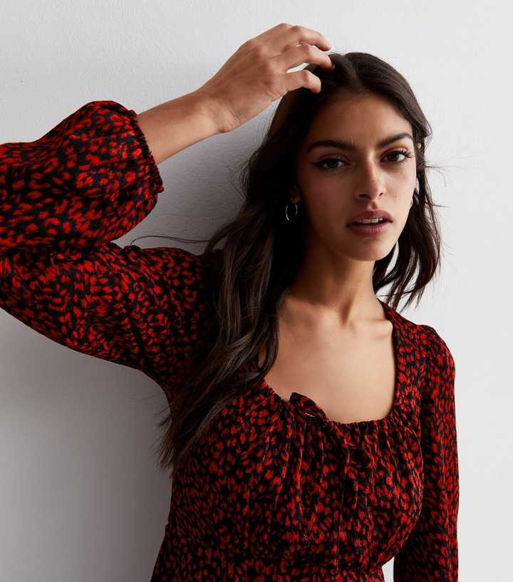 Red Animal Print