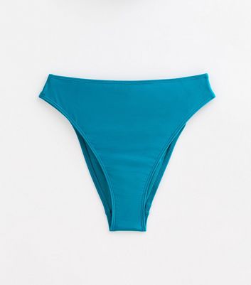 Blue High Waist Bikini Bottoms New Look