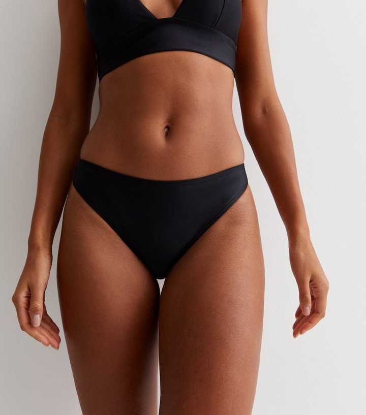 Black Hipster Bikini Bottoms