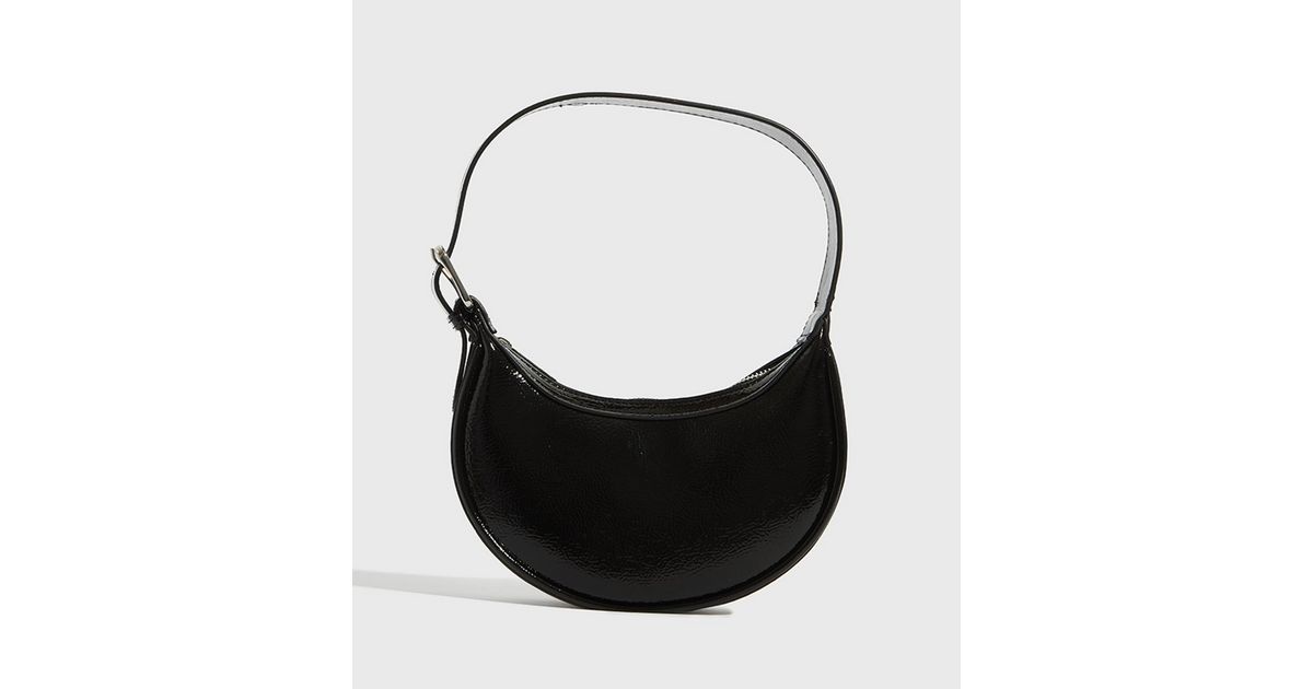 Skinnydip Black Patent Shoulder Bag New Look