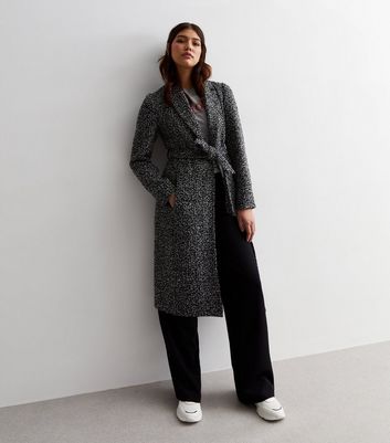 Belted wool wrap on sale coat