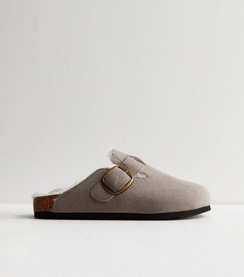 Grey mules on sale