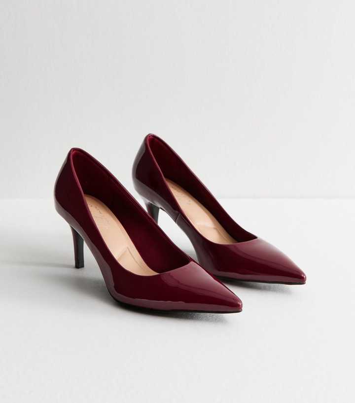 Maroon Dress And Burgundy Heels Burgundy Stocks Shoes Burgundy