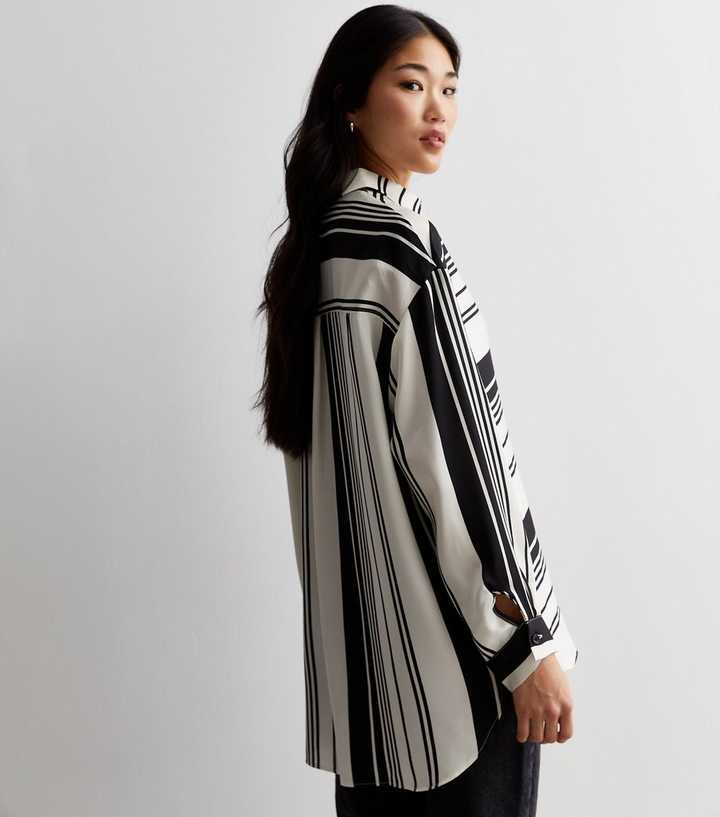 off white striped long sleeve