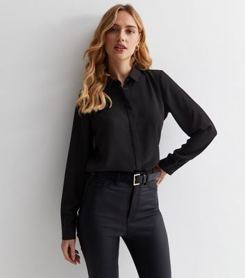 Black Long Sleeve Shirt New Look