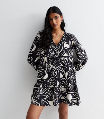 New look best sale leaf print dress