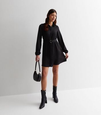 Tall black sales shirt dress