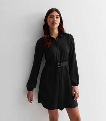 Tall black outlet shirt dress