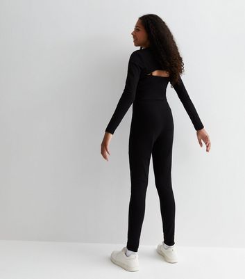 Black Long Sleeve Unitard