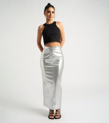 Maxi pencil outlet skirt leather