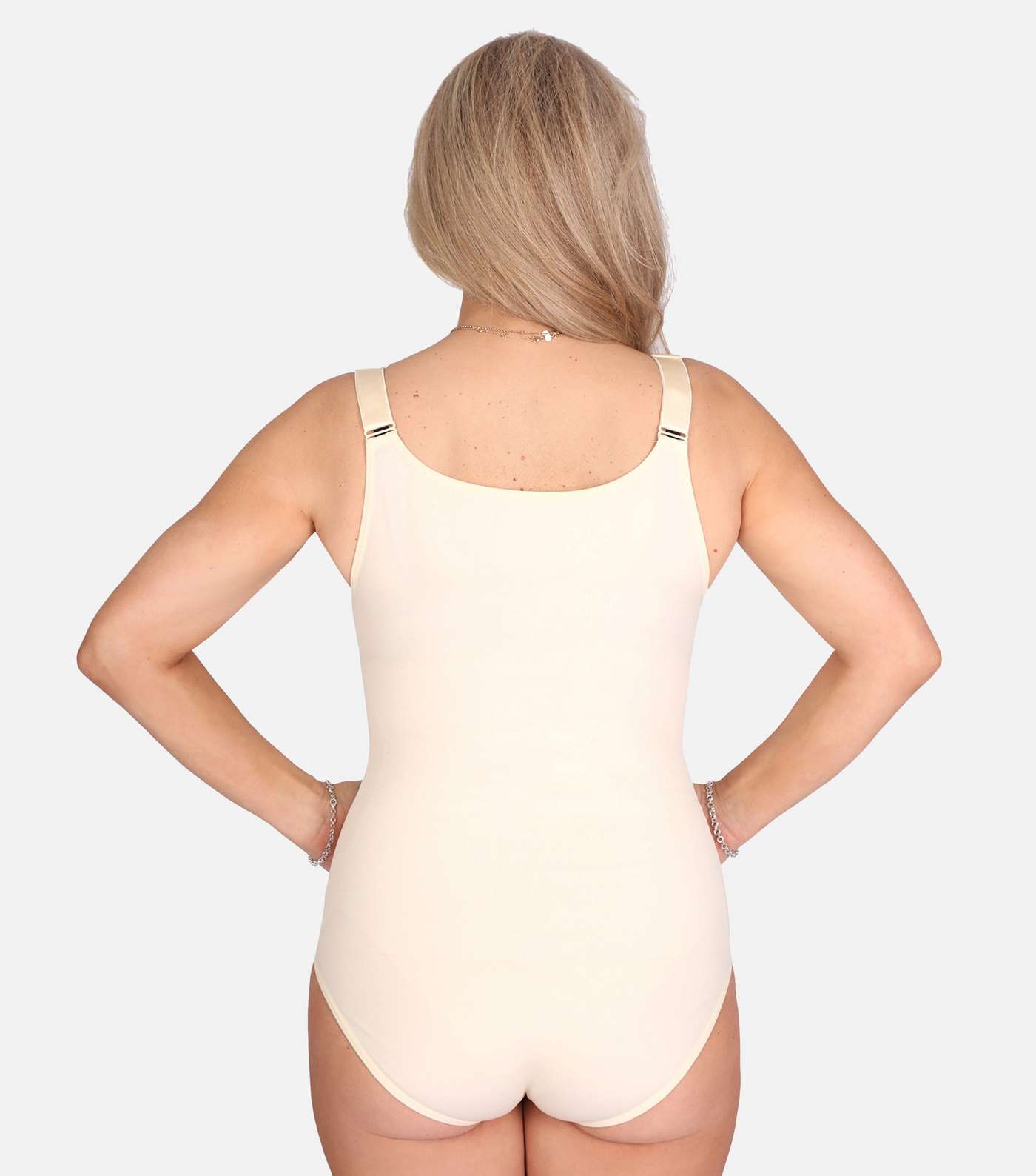 Conturve Pale Pink Open Bust Shaping Bodysuit Image 2