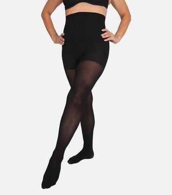 Conturve Black 70 Denier Tear Proof Shaping Tights New Look