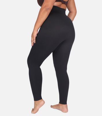 Conturve High Waisted Medium Compression Leggings - Shapewear for Women  (3XL, Black) at  Women's Clothing store