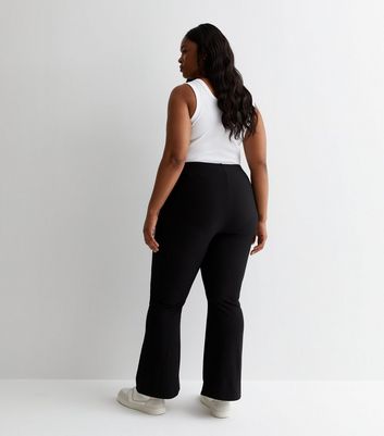 Nike | High-Waisted Ribbed Jersey Trousers Womens | Black/White |  SportsDirect.com