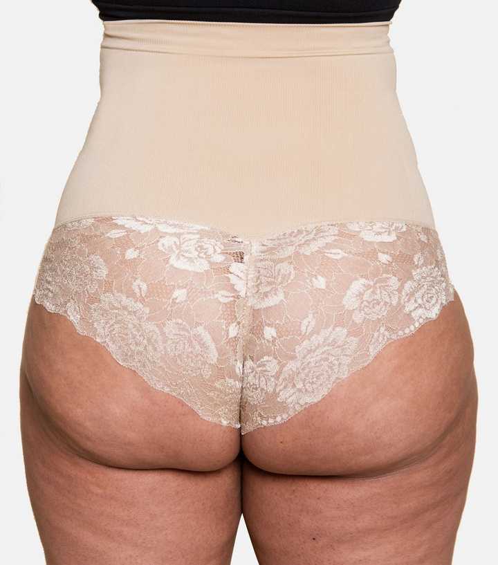 Conturve Stone High Waist Shaping Shorts | New Look