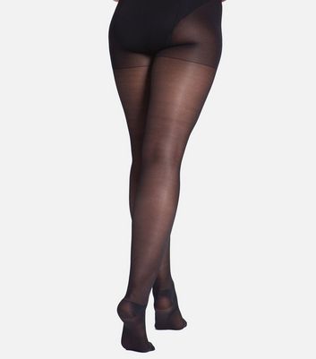Conturve Black 40 Denier Tear-Proof Shaping Tights New Look
