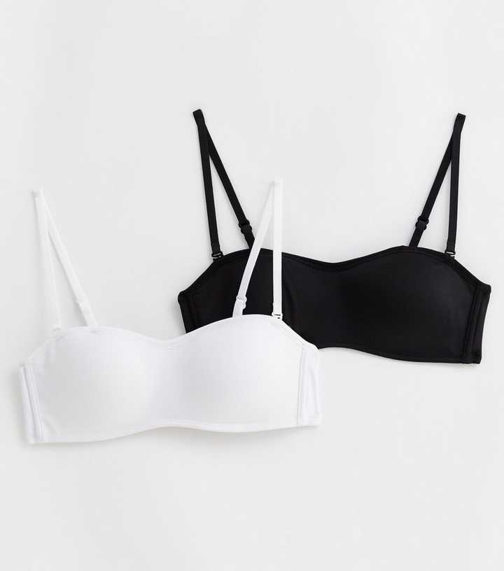 Buy Black/White Light Pad Strapless Multiway Bras 2 Pack from the