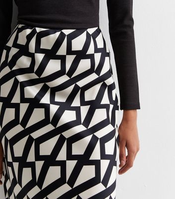 Geometric midi hotsell pencil skirt