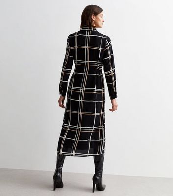 New look plaid deals check coat