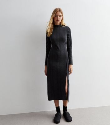 High neck midaxi dress sale