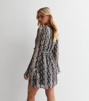 Snake print hot sale mini dress