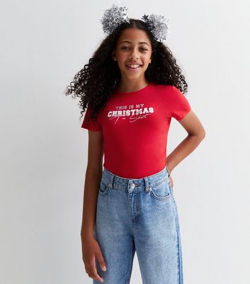 Girls red clearance shirts