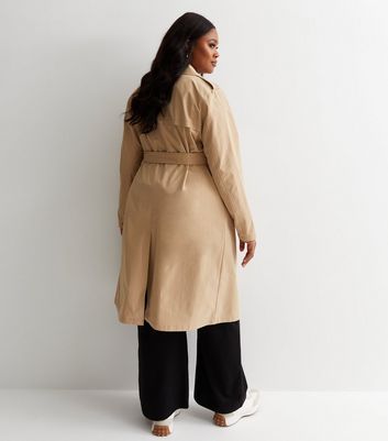 Plus size hotsell belted trench coat