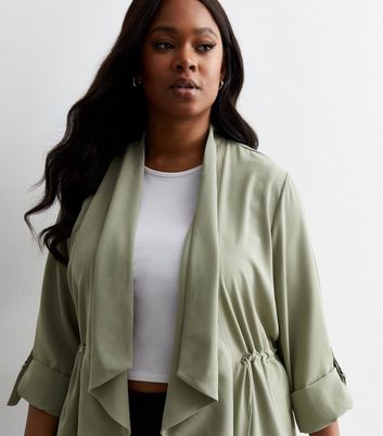 Draped duster jacket best sale