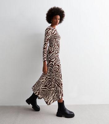 Animal print hanky hem dress hotsell