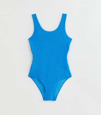 Girls Textured Cut Out Swimsuit New Look