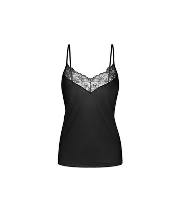 Dorina Curves Black Lace Trim Cami New Look