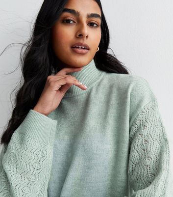 Light on sale green turtleneck