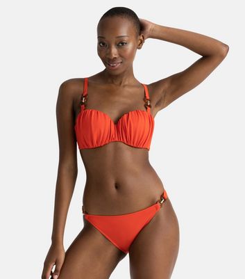 Dorina Coral Brazilian Bikini Bottoms New Look